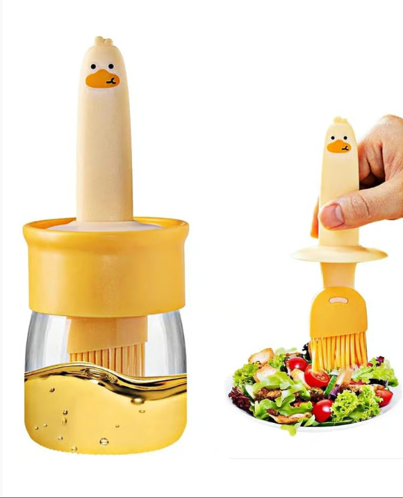 Viths 2-in-1 Premium Oil Dispenser & Silicone Basting Brush